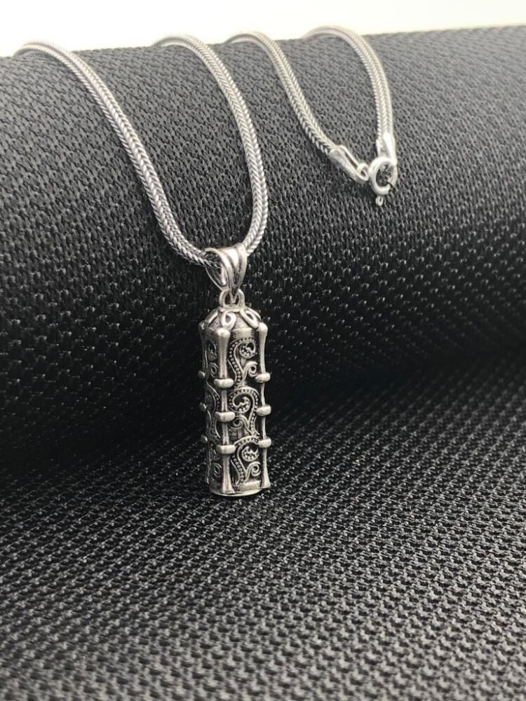 925 Ayar Gümüş Cevşeni Kebir Dualı Unisex Kolye