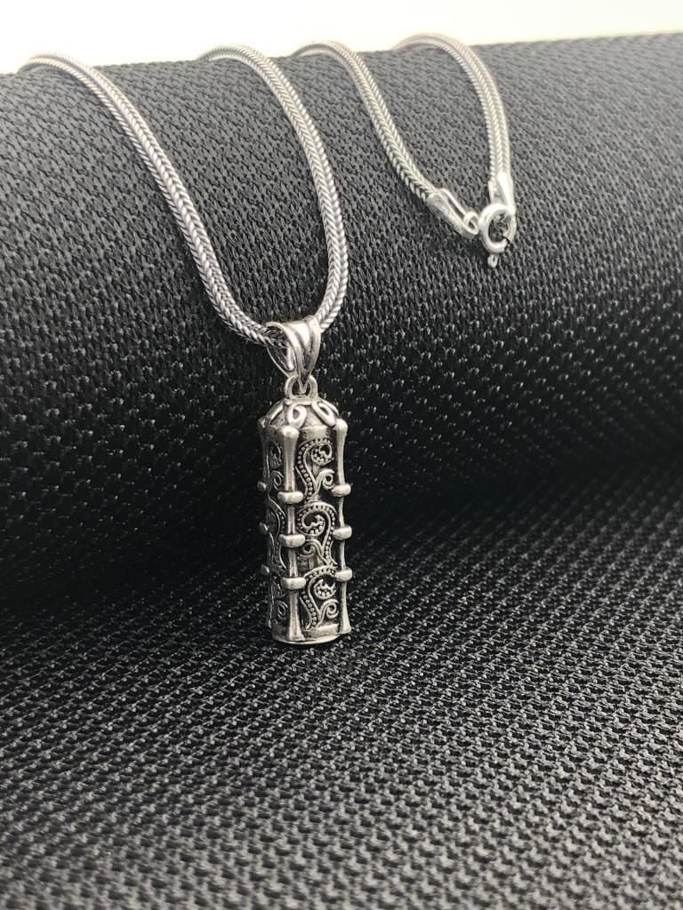 925 Ayar Gümüş Cevşeni Kebir Dualı Unisex Kolye - 1